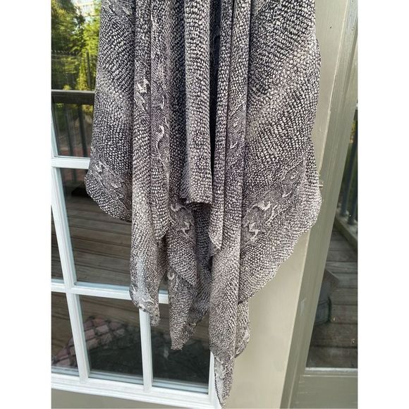 Sen BLACK SNAKE ASYMMETRICAL DRESS Size Medium, VIP RUNWAY DRESS, MSRP $1000+ - Picture 11 of 12